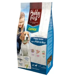Hondenvoer<HobbyFirst Canex Puppy-Junior Vis & Rijst 3 kg