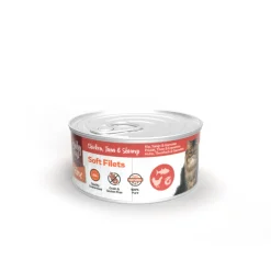 Clearance Blik Zachte Filets Kip & Tonijn & Garnalen 70 gr Kattenvoer