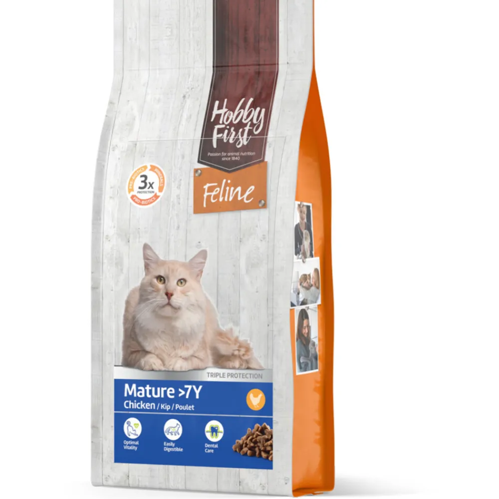 Kattenvoer<HobbyFirst Feline Mature 7+ jaar 1,5 kg