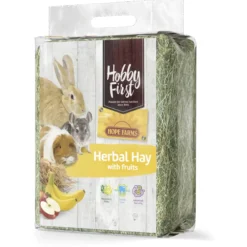 Droogvoer & Zaden<HobbyFirst Hope Farms Herbal Hay Fruit 1 kg