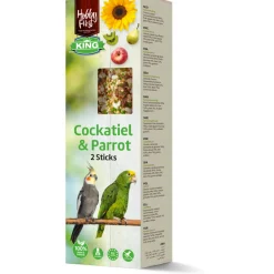 Snacks<HobbyFirst King Sticks Valkparkieten & Papegaai Fruit 180 gr