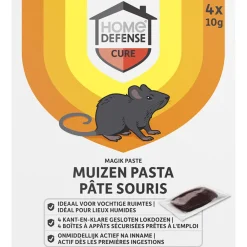 Ongediertebestrijding<Home Defense Muizen Pasta Alfachloralose Kant-en-Klare Lokdoos Magik Paste 4 stuks