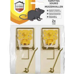 Muizenvallen Hout 2 stuks^Home Defense Sale