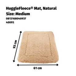 Manden & Dekens<HuggleHounds Hondenmat Natural Large 71 x 108 cm