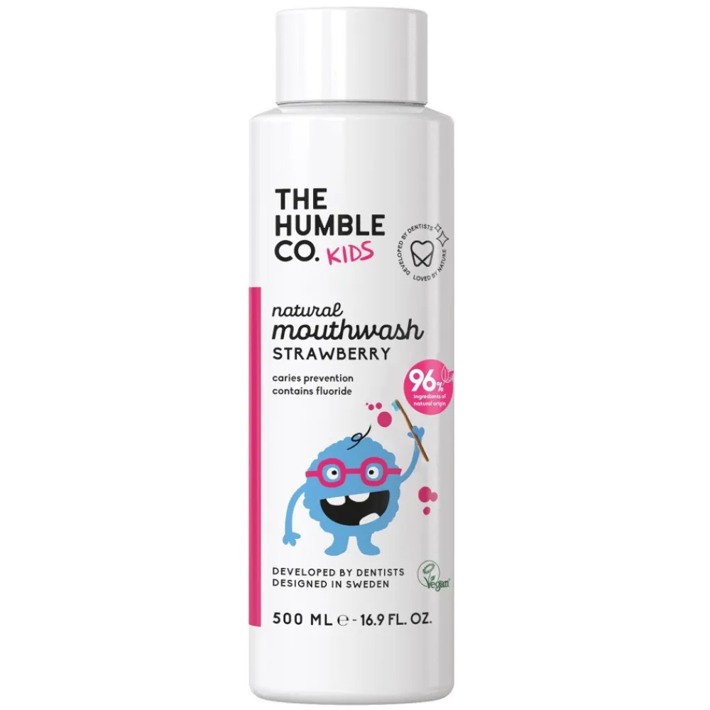 Spoelen & Poetsen<Humble Brush Mondwater Strawberry Kids 500 ml