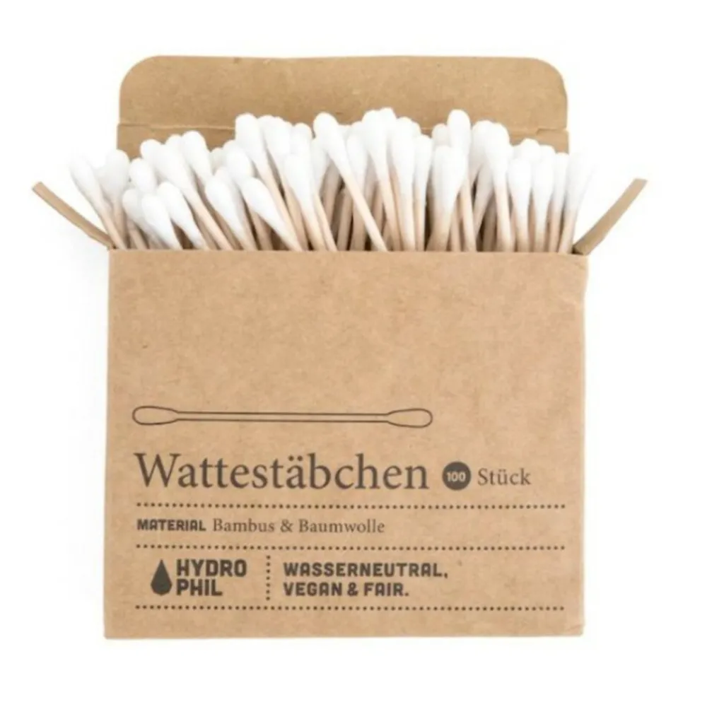 Wattenstaafjes Bamboe 100 stuks^Hydrophil