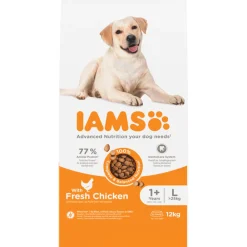 Hondenvoer<IAMS Dog Adult Large Kip 12 kg