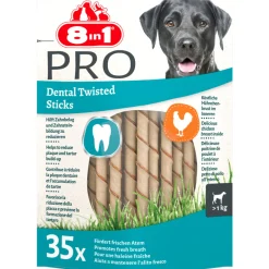 Online Delights Pro Dental Twist Sticks Kip 35 stuks Snacks