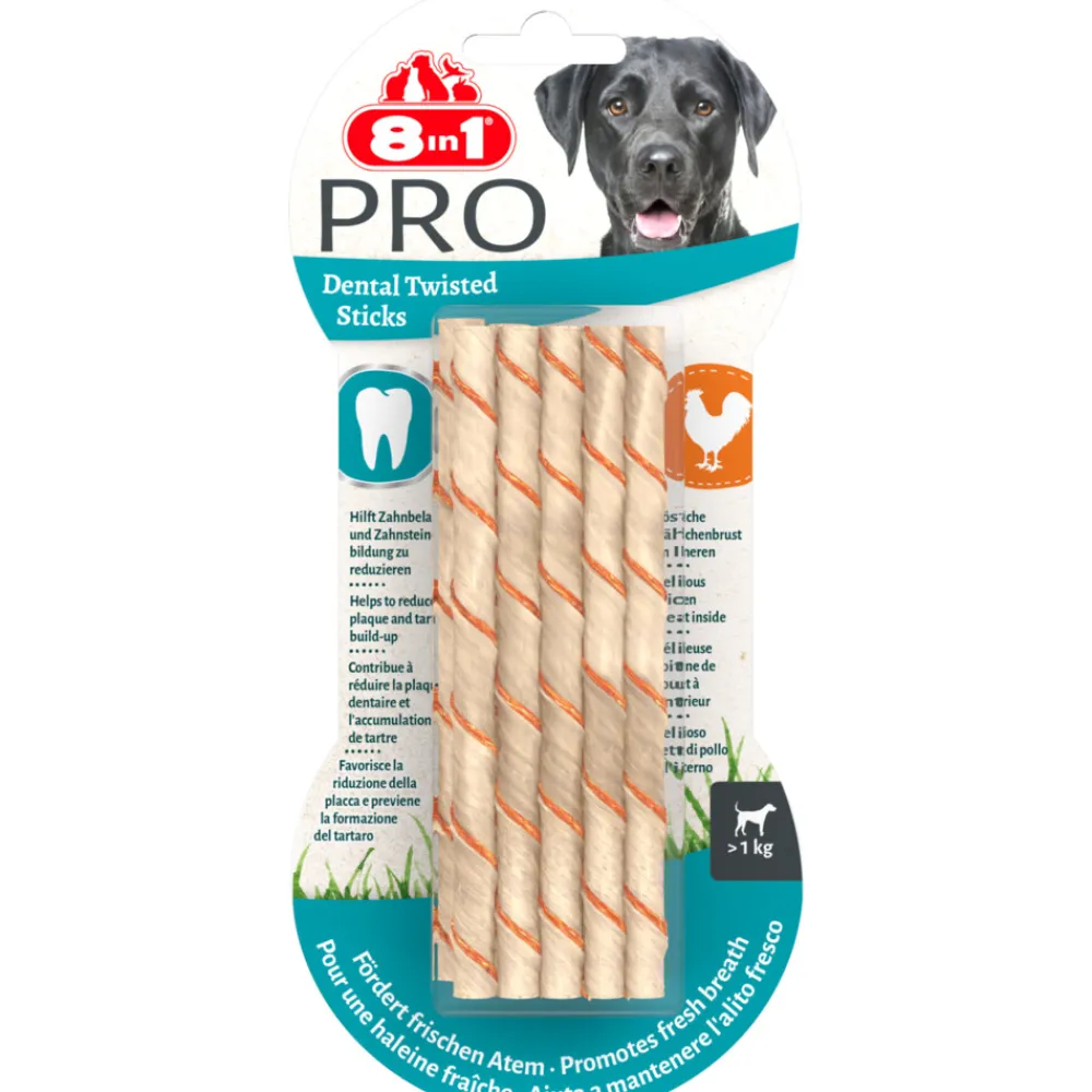 Delights Pro Dental Twist Sticks Kip 10 stuks^8in1 Online