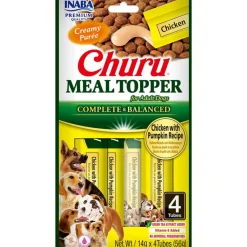 Hondenvoer<Inaba Churu Meal Topper Hondenvoer Chicken & Pumpkin 4 x 14 gr