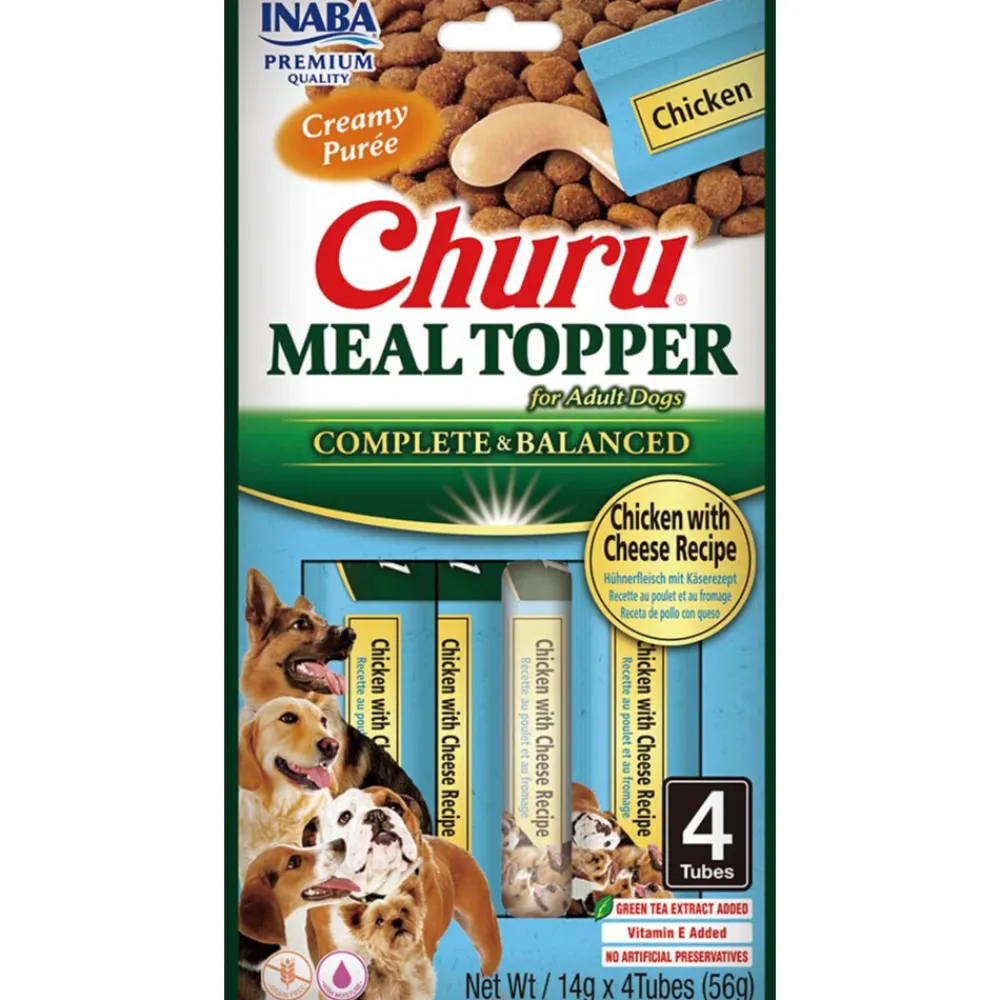 Churu Meal Topper Hondenvoer Chicken & Cheese 4 x 14 gr^Inaba