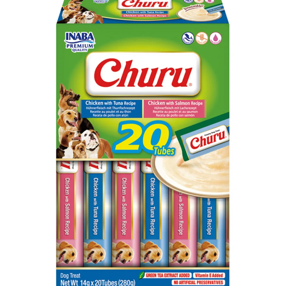 Churu Puree Hondensnack Multipack Seafood 20 x 14 gr^Inaba Outlet