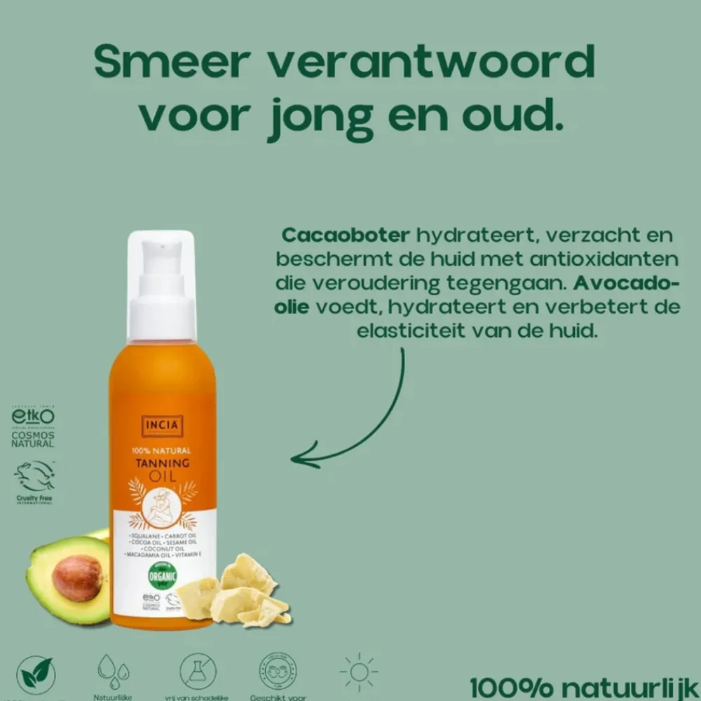 100% Natural Tanning Oil 150 ml^INCIA Outlet