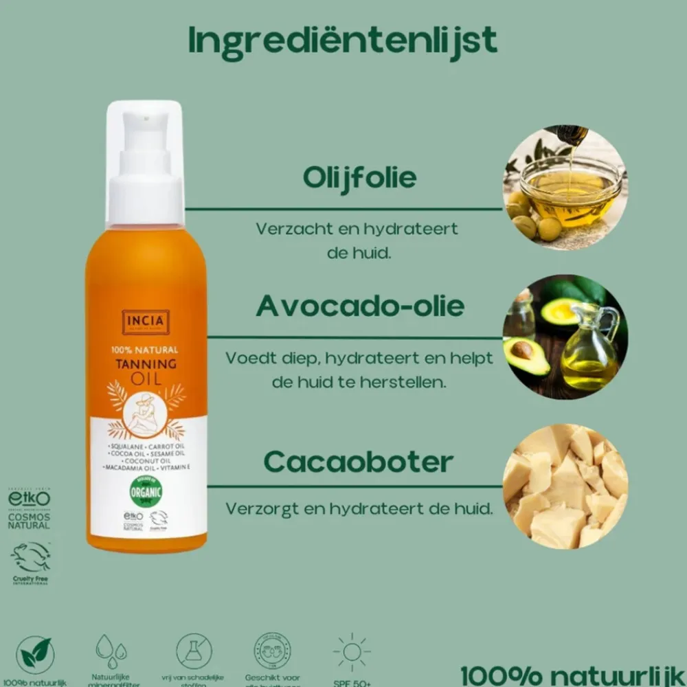 100% Natural Tanning Oil 150 ml^INCIA Outlet