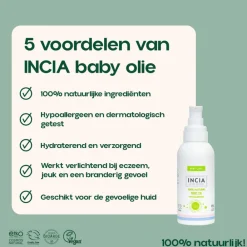 Lichaamsverzorging<INCIA 100% Natuurlijke Babyolie 110 ml