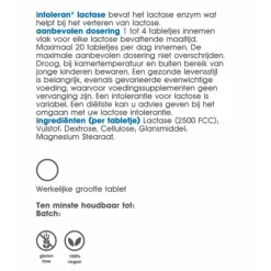 Speciale Bestanddelen<Intoleran Lactase 2.500 100 tabletten