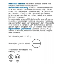 New Lactase 20.000 50 tabletten Speciale Bestanddelen