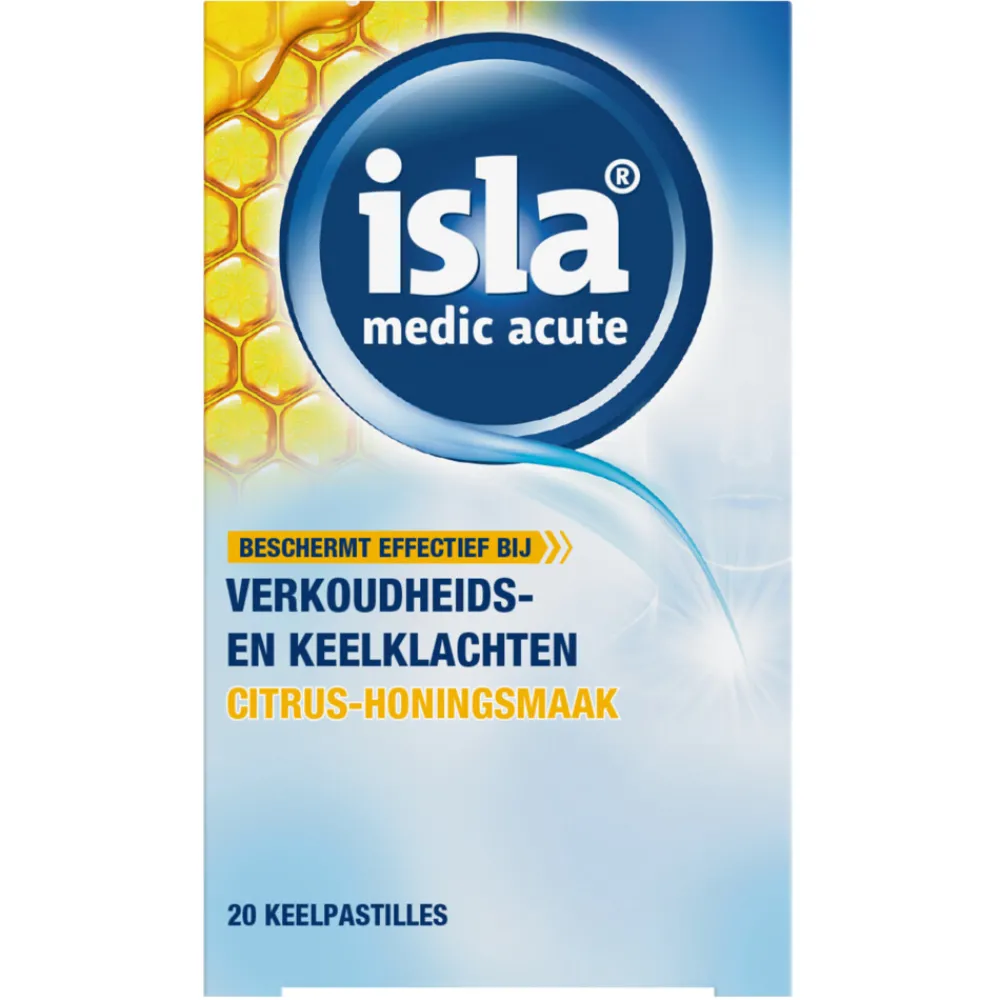 Luchtwegen & Keel<Isla Medic Acute Citrus-Honingsmaak 20 tabletten