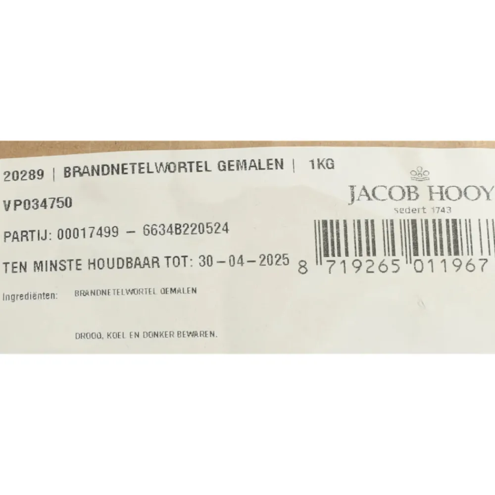 Brandnetelwortel Gemalen 1 kg Kruiden