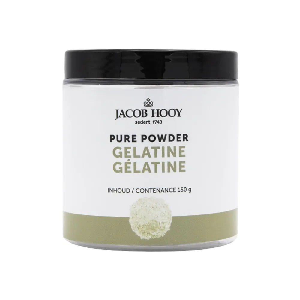 Bakken<Jacob Hooy Pure Powder Gelatine 150 gr