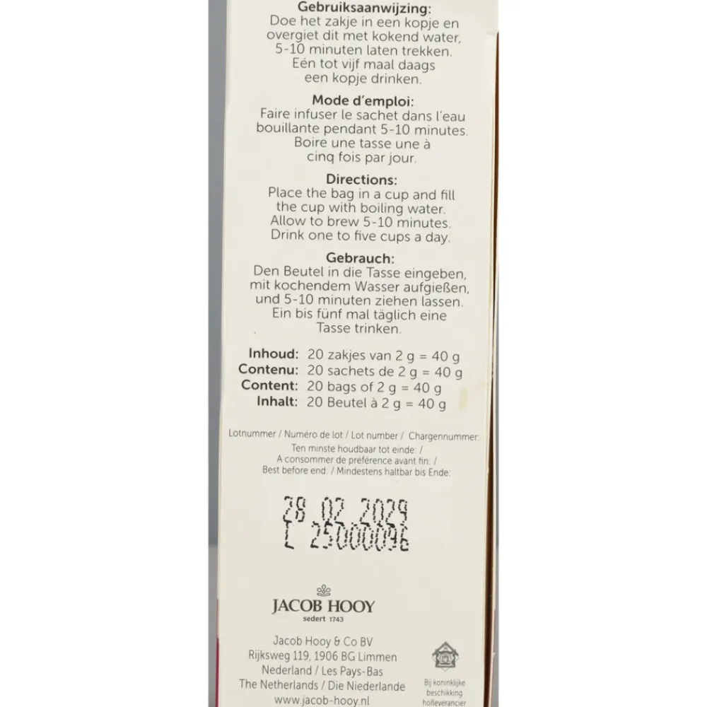 Thee Blaas en Nierkruiden 20 stuks^Jacob Hooy Discount