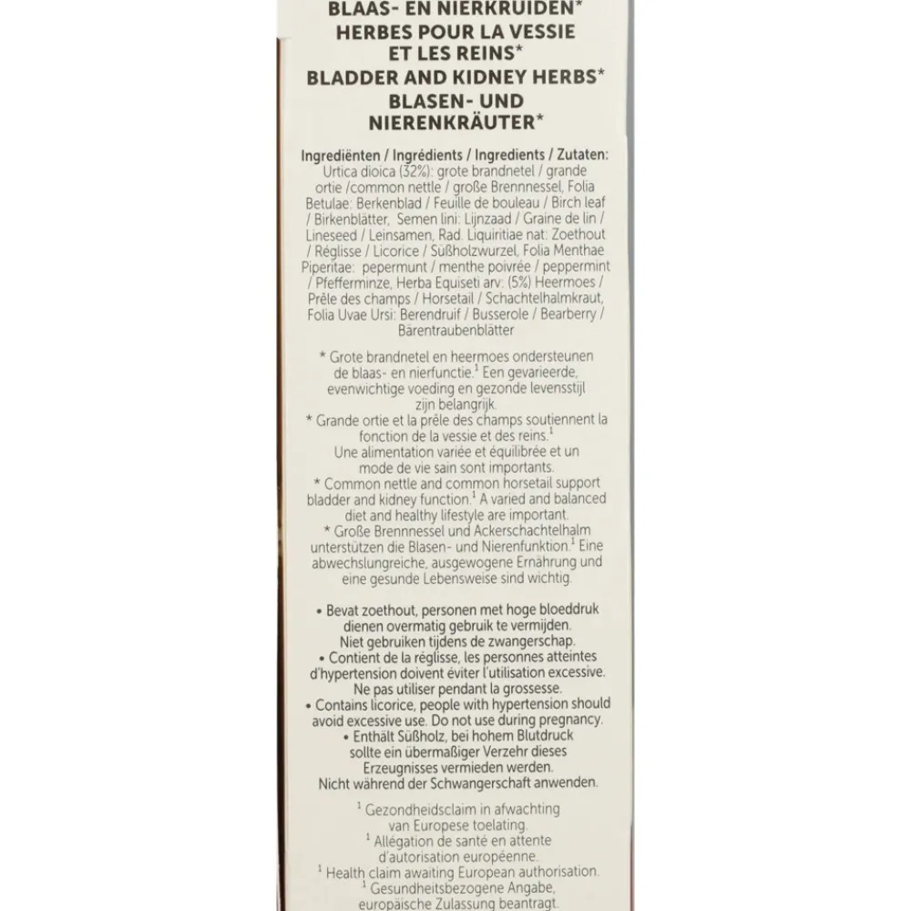 Thee Blaas en Nierkruiden 20 stuks^Jacob Hooy Discount