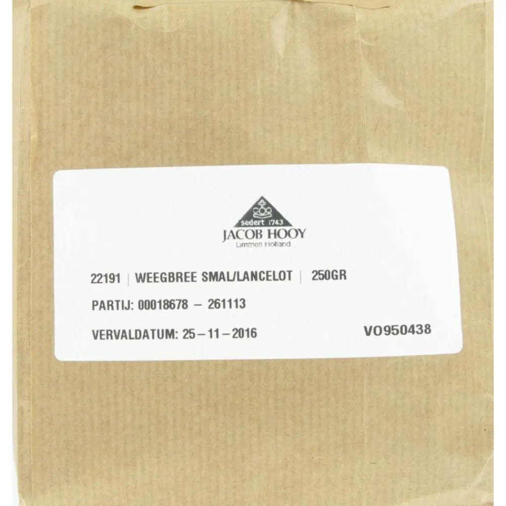 Weegbree Smal 250 gr^Jacob Hooy