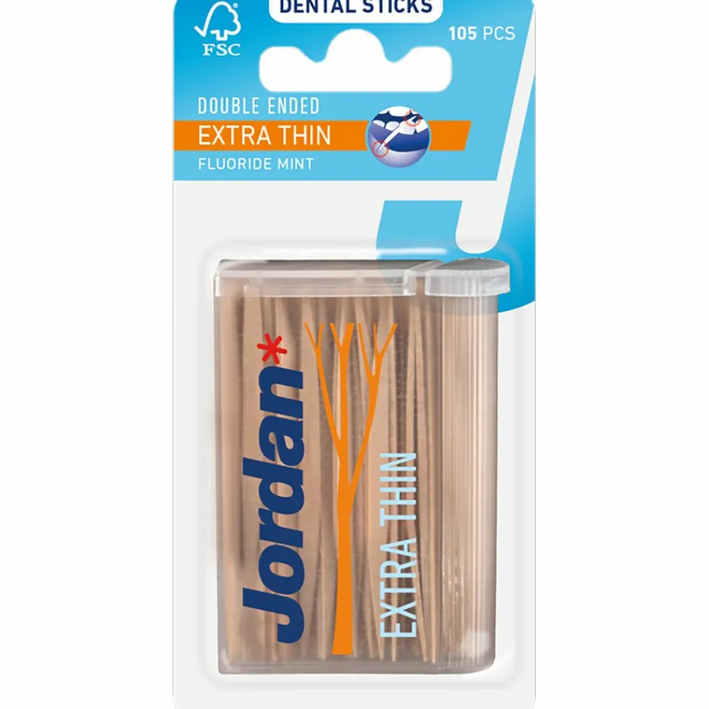 Tandenstokers Double Ended Extra Thin 105 stuks^Jordan Outlet