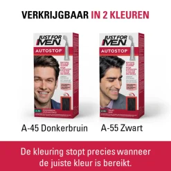 Autostop Haarverf Donkerbruin A45 35 gr^Just for Men New