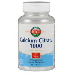 Mineralen<KAL Calcium Citraat 1000mg 90 tabletten