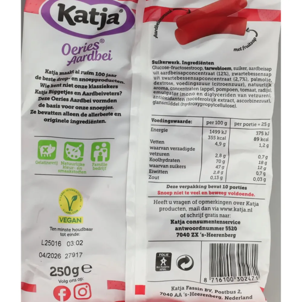 Oeries Aardbei 250 gr^Katja Sale