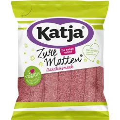 Snoep<Katja Zure Matten Aardbei 125 gr