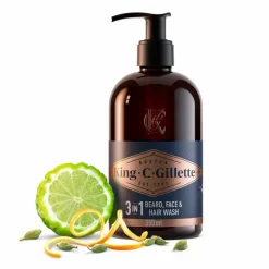 Baard- en Gezichtsreiniger 350 ml^King C. Gillette Hot
