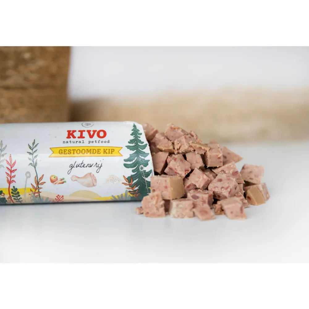 Hondenvoer<Kivo Gestoomde Kip 600 gr