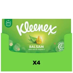 Tissues & Zakdoekjes<Kleenex Tissues Balsam 3-laags 4 x 64 stuks