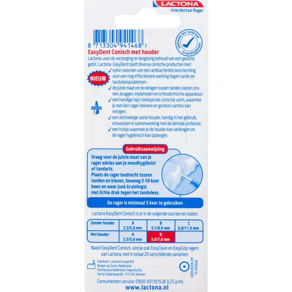 Clearance EasyGrip Ragers B Donkerblauw 3-7 mm 6 stuks Flossen & Ragen