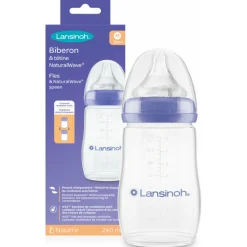 Flessen & Spenen<Lansinoh Drinkfles & NaturalWave Speen 240 ml