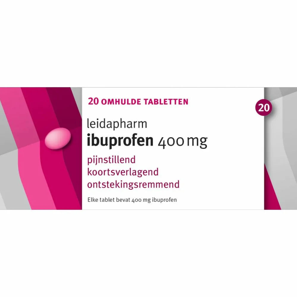 Ibuprofen 400 mg 20 tabletten^Leidapharm Best