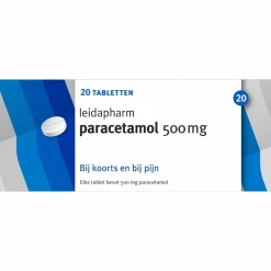 Pijnstillend<Leidapharm Paracetamol 500 mg 20 tabletten