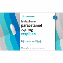 Paracetamol 240 mg 10 stuks^Leidapharm Hot
