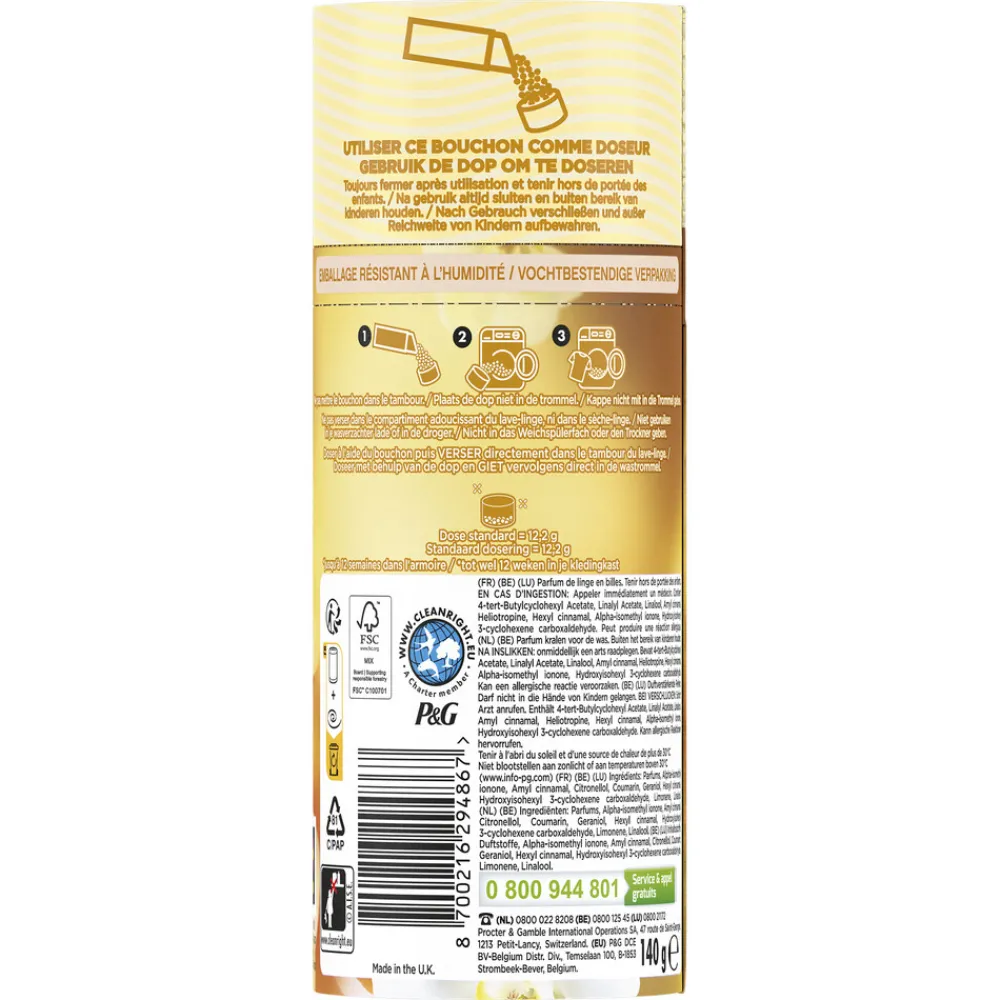 Best In-Wash Geurbooster Gouden Orchidee 11 wasbeurten 140 gr Geurboosters