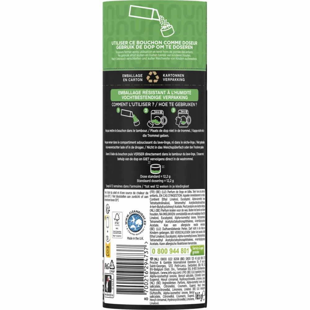 Geurboosters<Lenor Unstoppables In-Wash Geurbooster Geur Van Ariel 13 wasbeurten 165 gr