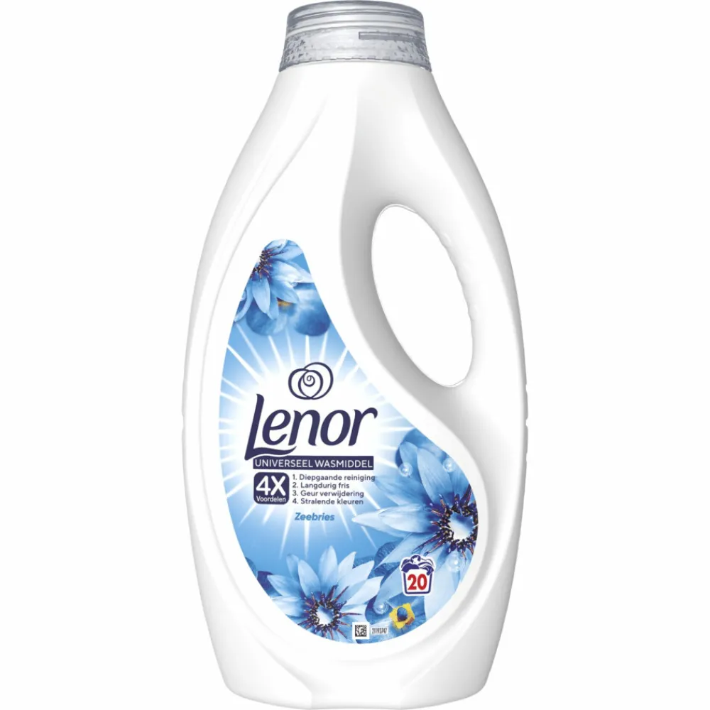 Wasmiddel<Lenor Vloeibaar Wasmiddel Zeebries 20 Wasbeurten 900 ml