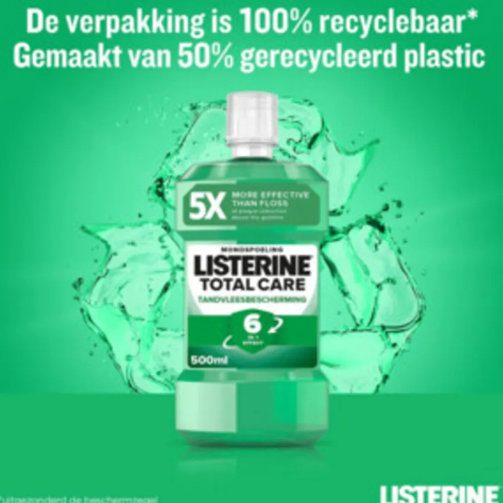 Spoelen & Poetsen<Listerine Mondwater Total Care Tandvleesbescherming 500 ml
