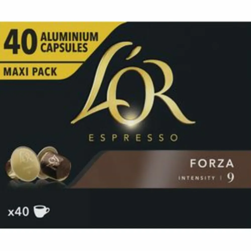 L'OR Espresso Koffiecups Forza 40 stuks Koffie