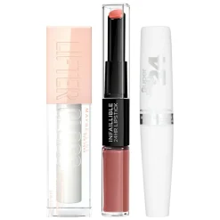 L'Oréal + Maybelline Lipstick, Lipgloss & Lippenbalsem Pakket^