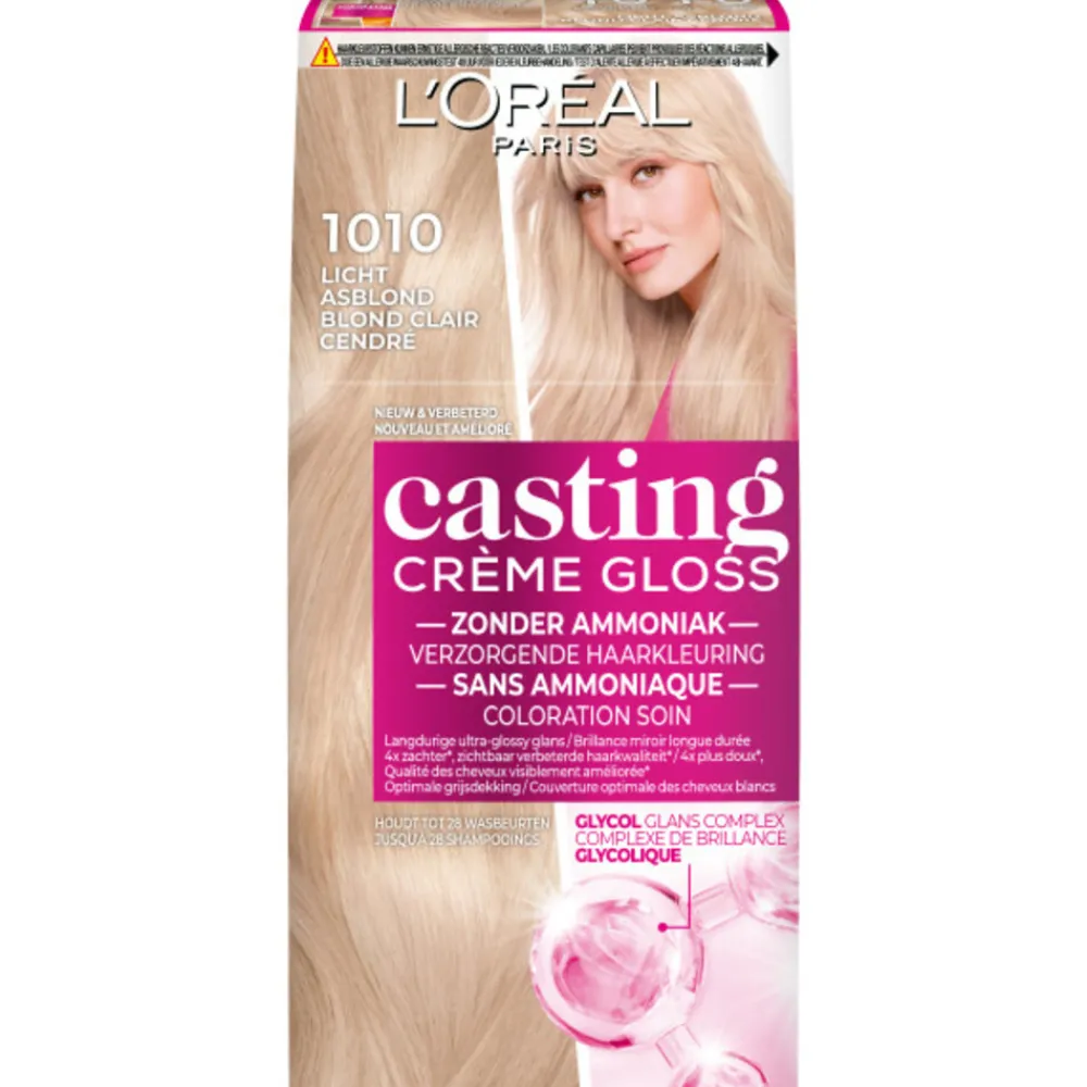 L'Oréal Casting Crème Gloss Semi-Permanente Haarkleuring 1010 Extra Licht Asblond^LOréal New