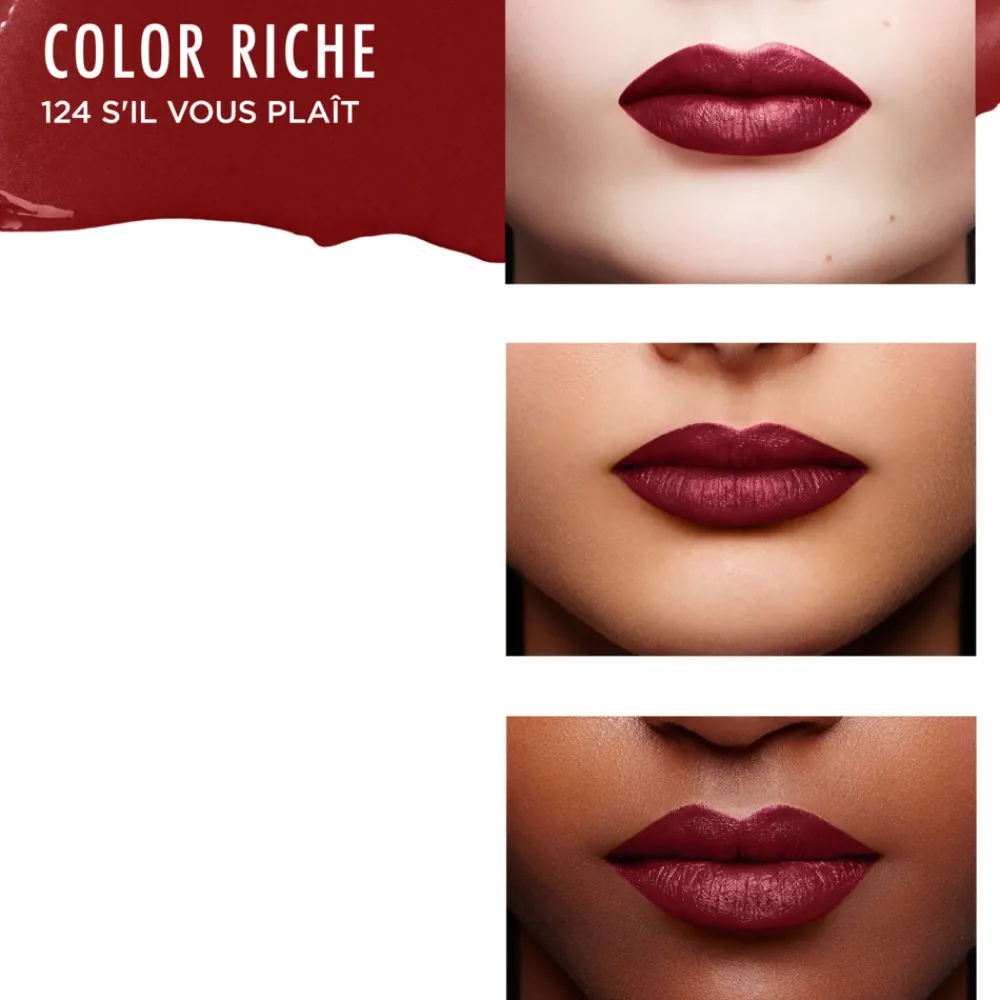 Lipstick<LOréal L'Oréal Color Riche Satin Lippenstift 124 S'il Vous Plait