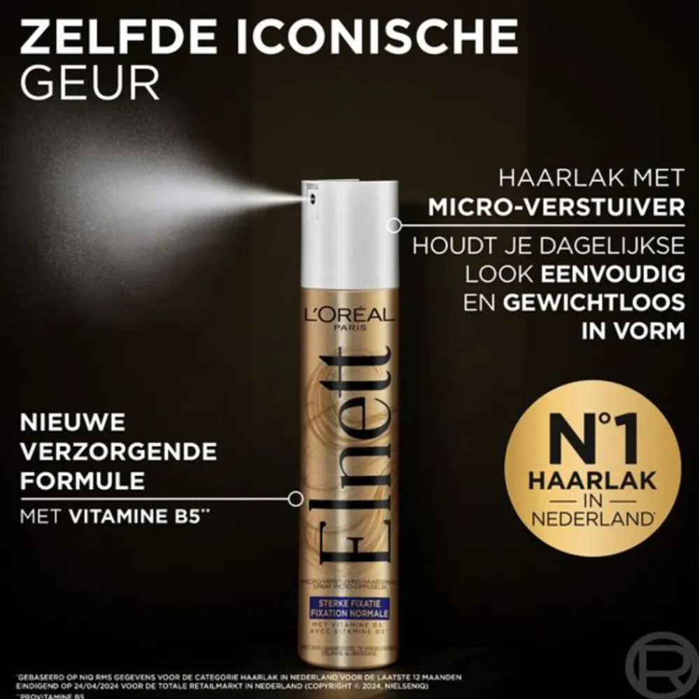 L'Oréal Elnett Satin Haarspray Sterke Fixatie 400 ml^LOréal