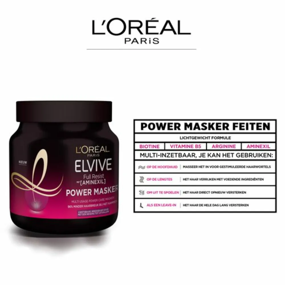 L'Oréal Elvive Full Resist Haarmasker 680 ml^LOréal Hot